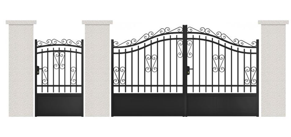 Portillon et clôture en fer forgé pour protéger votre propriété